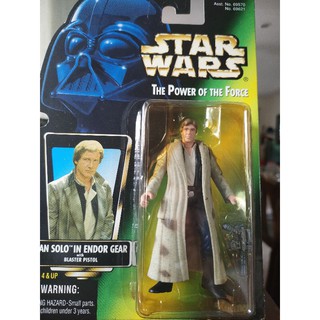 Star Wars Power of The Force - Han Solo in Endor Gear Action Figure 3.75