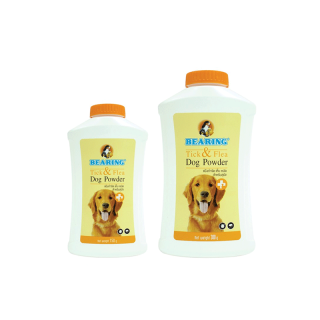 BEARING Tick & Flea Dog Powder แป้งกำจัดเห็บหมัด สำหรับสัตว์เลี้ยง แป้งโรยตัวสุนัข แป้งโรยตัวแมว ลดความมันผิวหนัง เส้นขน