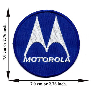 ตัดรีด ตัวรีดติดเสื้อ อาร์มปัก ติดเสื้อปัก ปักเสื้อ DIYลาย MOTOROLA3