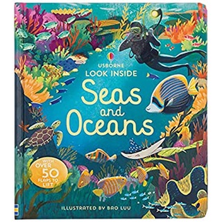 Look inside Seas and Oceans (Look inside) -- Board bookสั่งเลย!! หนังสือภาษาอังกฤษมือ1 (New)