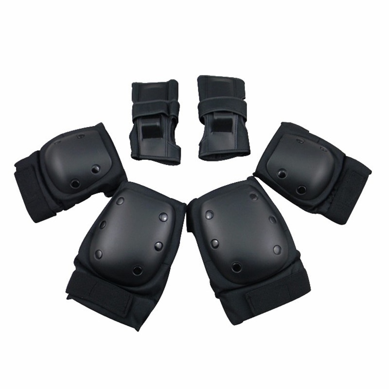 Knee Brace Protective Gear Set Adult Skateboard Bike Wrist Guard Knee