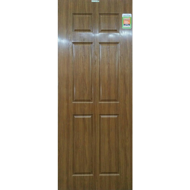 ประตูUPVC ภายใน 6 ฟัก GREEN PLASTWOOD GZ-GU203 80X200CM โอ๊ค (แบบไม่เจาะลูกบิด) (1 ชิ้น/คำสั่งซื้อ)