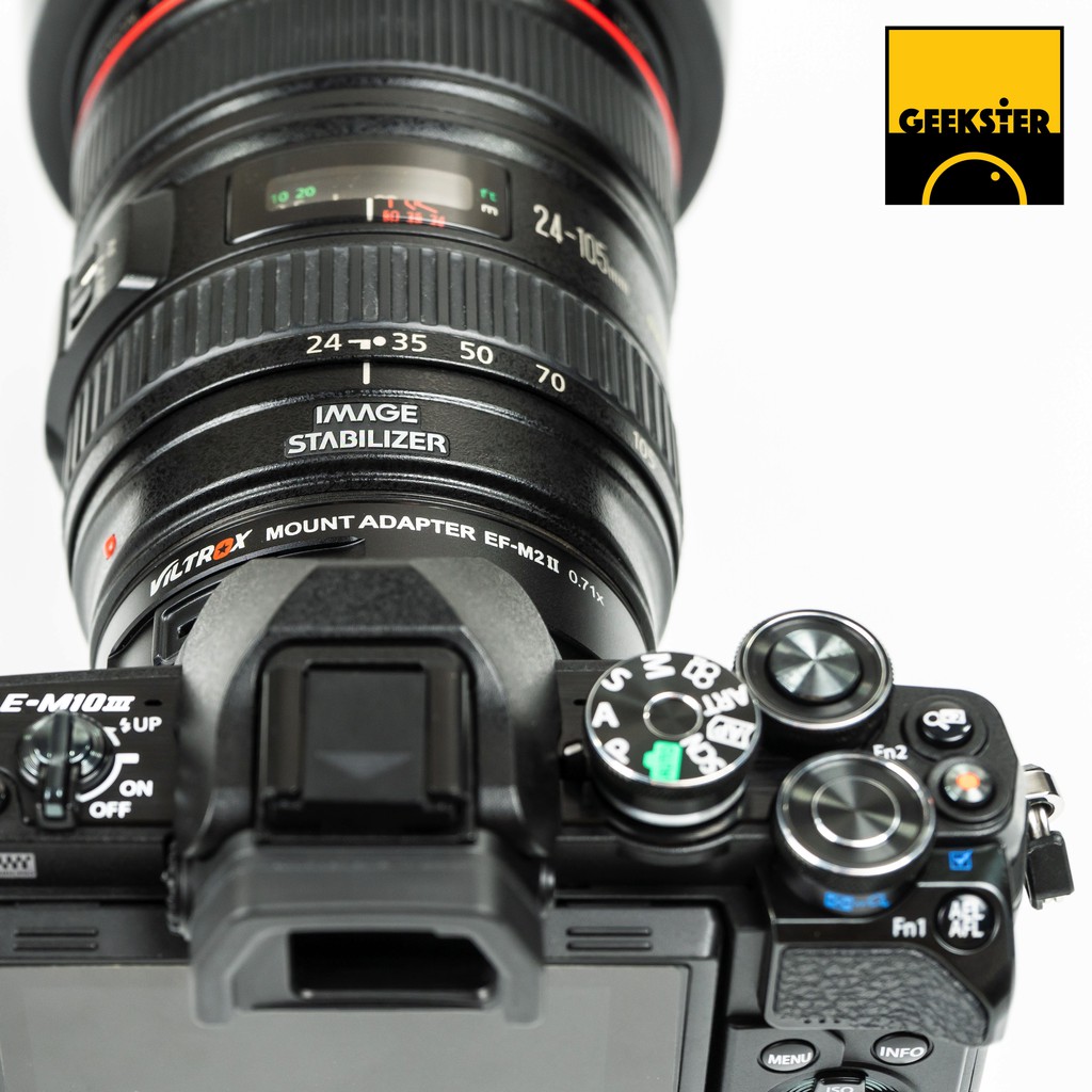 Viltrox EF-M2 II เมาท์แปลง Canon - Olympus Lumix m43 Speed Booster Auto Focus Lens Adapter ( EF - M2 MK2 )