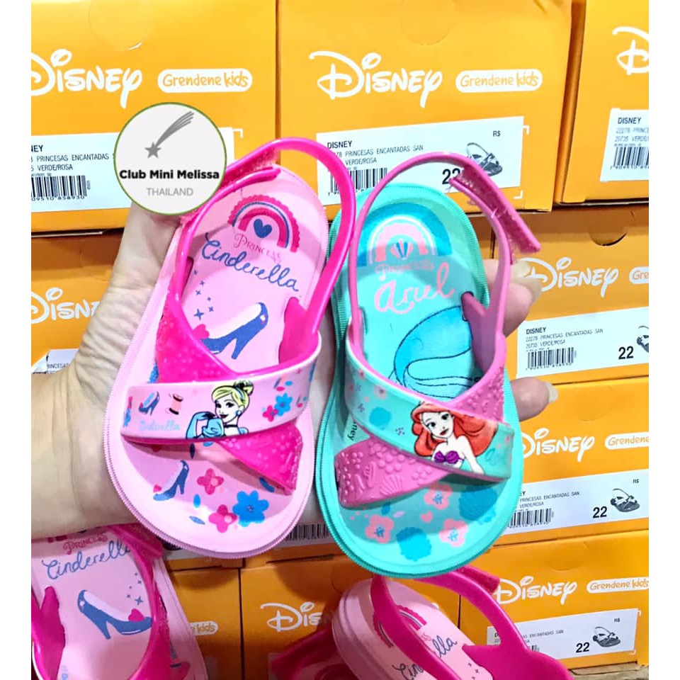 รองเท้าเด็ก Sandal Baby Grendene Kids Enchanted Princess   ❤️ลาย Elsa และ Mermaid