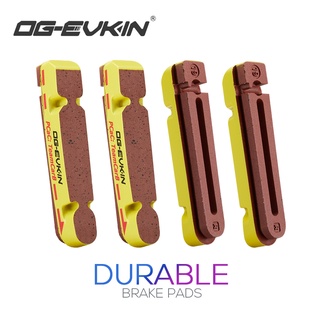 OG-EVKIN Carbon Brake Pads V-Brake Carbon Wheel Pads Fit for Shimano SRAM and Champion Carbon Rims Used