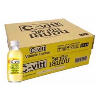 C-vitt ซีวิท เครื่องดื่มวิตามิน รส เลมอล ขนาด 140ml/ขวด ลังละ30ขวด C-Vitt 140ml/bottle 30bottle/pack (ขายส่ง)