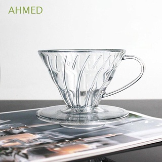 Ahmed กรวยกรองกาแฟเรซิ่น รูปกรวย ใช้ซ้ําได้ V01 V02 สําหรับชงกาแฟดริป บาริสต้า