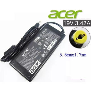 Acer ที่ชาร์จโน๊ตบุ๊ค 19V 3.42A 5.5*1.7 มม. 65W