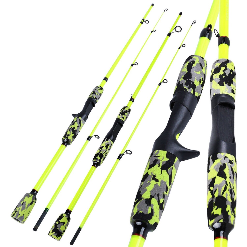 Sougayilang SpinningCasting Fishing Rod 2ส่วน1.85Mไฟเบอร์ABS Reel Seat ...