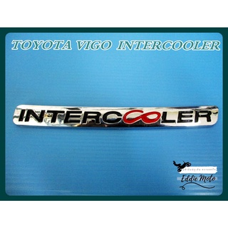 TOYOTA VIGO INTERCOOLER EMBLEM STICKER  // สัญลักษณ์ ตัวอักษร Inter Cooler สีเงิน สินค้าคุณภาพดี