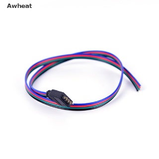 【Awheat】สายไฟ Led 4 ขา 50 ซม. สีแดง สําหรับ rgb 3528 5050 1 ชิ้น