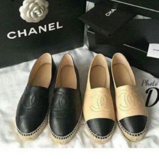 งานเกรดเทียบแท้ CHANEL ESPADRILLES FLATS SHOE Top mirror