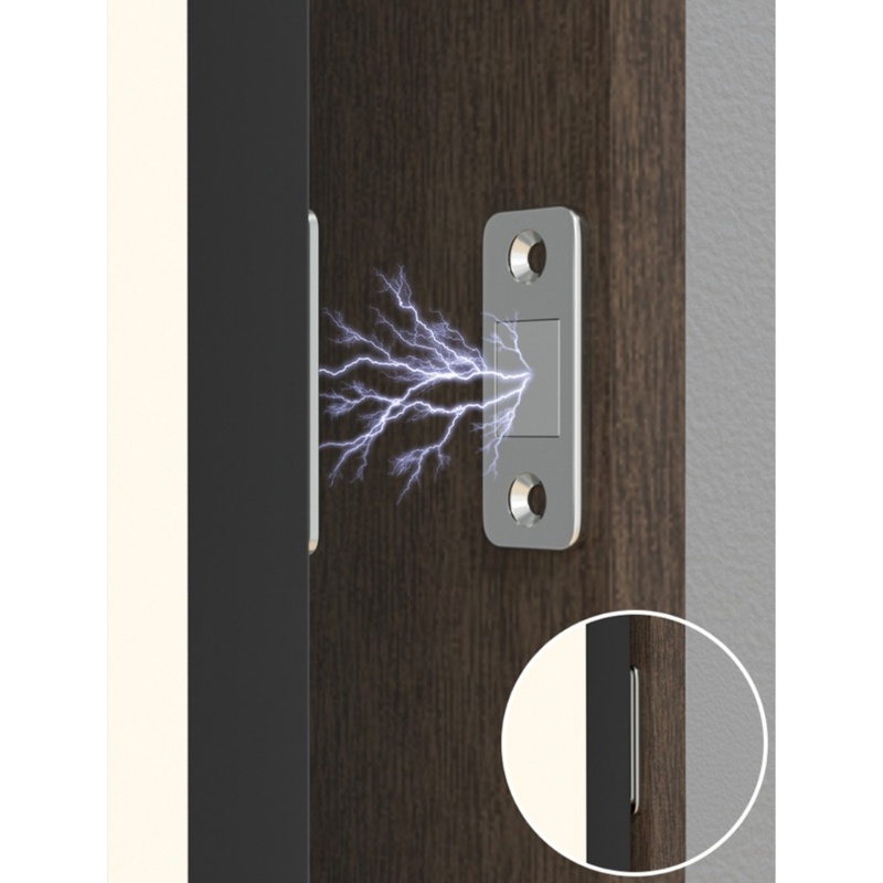 💥COD💥แม่เหล็กติดบานประตู  แม่เหล็ก 5PCS ไม่ต้องเจาะ แม่เหล็กตัวช่วยปิดประตูให้สนิดขึ้น - รูปที่ 2