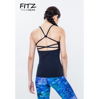 เสื้อโยคะ Fitz - Layer Tank Top - Dark Blue