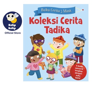 หนังสือนิทาน Tadika Story 5 นาที พร้อมเรื่องราว 5 เรื่อง และคําที่น่าสนใจ สําหรับ Kanak เรียนรู้การอ่าน