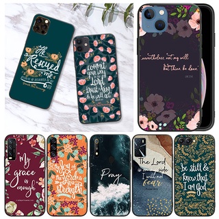 เคสโทรศัพท์มือถือแบบนิ่ม ลายคัมภีร์ไบเบิล พระเยซู สีดํา สําหรับ Huawei P20 P20 Lite P20 Pro P30 P30 Lite P30 Pro