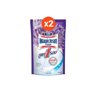 [แพ็ค2] มาจิคลีน น้ำยาถูพื้น ลาเวนเดอร์ ถุงเติม 750 มล Magiclean Floor cleaner Lavender pack2 refill 750 ml