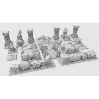 [Plastic] Kingdom Death Board Game: 3D Premium Terrain Set - ชุดอัพเกรดฉาก (No Paint)