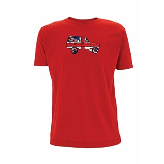 เสื้อยืดผ้าฝ้าย เสื้อยืด พิมพ์ลาย Discovery 2 Inspired Land Union Jack Rover 4x4 Off Road AWD Disco Uk สําหรับผู้ชาย