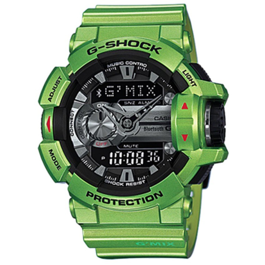 Casio G-Shock นาฬิกาข้อมือผู้ชาย สายเรซิ่น รุ่น G'MIX GBA-400-3B - สีเขียว