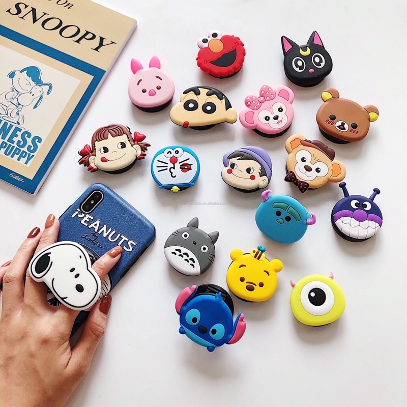 【รุ่นใหม่】พร้อมส่งจากไทย กริ๊ปต็อก นักบินอวกาศลายน้ำ ตัวป๊อปติดมือถือ ลายการ์ตูน ติดโทรศัพท์มือถือ หรือ แท็ปเล็ต