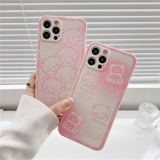 เคสโทรศัพท์มือถือแบบนิ่ม TPU ลายหมีสีชมพู สําหรับ OPPO A96 A76 4G k3 f5 reno 2Z 2F 4 4F 4Z 5 5F 6Z 6 7Z 7 pro reno4 reno5 reno2 F reno6 Reno5Z Reno7 Z Reno2F reno7z r9s r9 f1 plus A55 5G