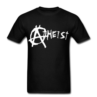 เสื้อยืดผ้าฝ้ายพิมพ์ลายขายดีเสื้อยืด ผ้าฝ้าย พิมพ์ลาย Anarchy atheist แฟชั่นวิทยาศาสตร์