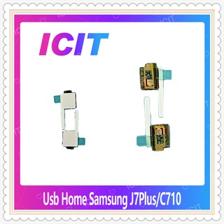 USB Home Samsung J7Plus/C710 อะไหล่แพรโฮมกลางด้านใน (ได้1ชิ้นค่ะ) อะไหล่มือถือ คุณภาพดี ICIT-Display