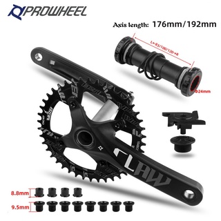 Prowheel Crankset Snow Bike Crankset 170mm Cranks พร้อมตัวยึดด้านล่าง 176/192mm สําหรับ Snowmobile / fat / mountain ATV Bike Parts