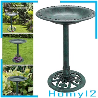 Outdoor Garden Bird Bath Decoration Flower Design for Patio Garden Lawn