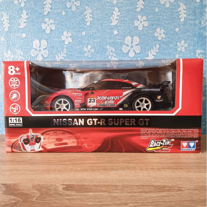 รถบังคับตราเพชร Auldey Nissan GT-R Super GT _ RACE-TIN Collection - RC Drift CARS รถบังคับวิทยุ 1:16