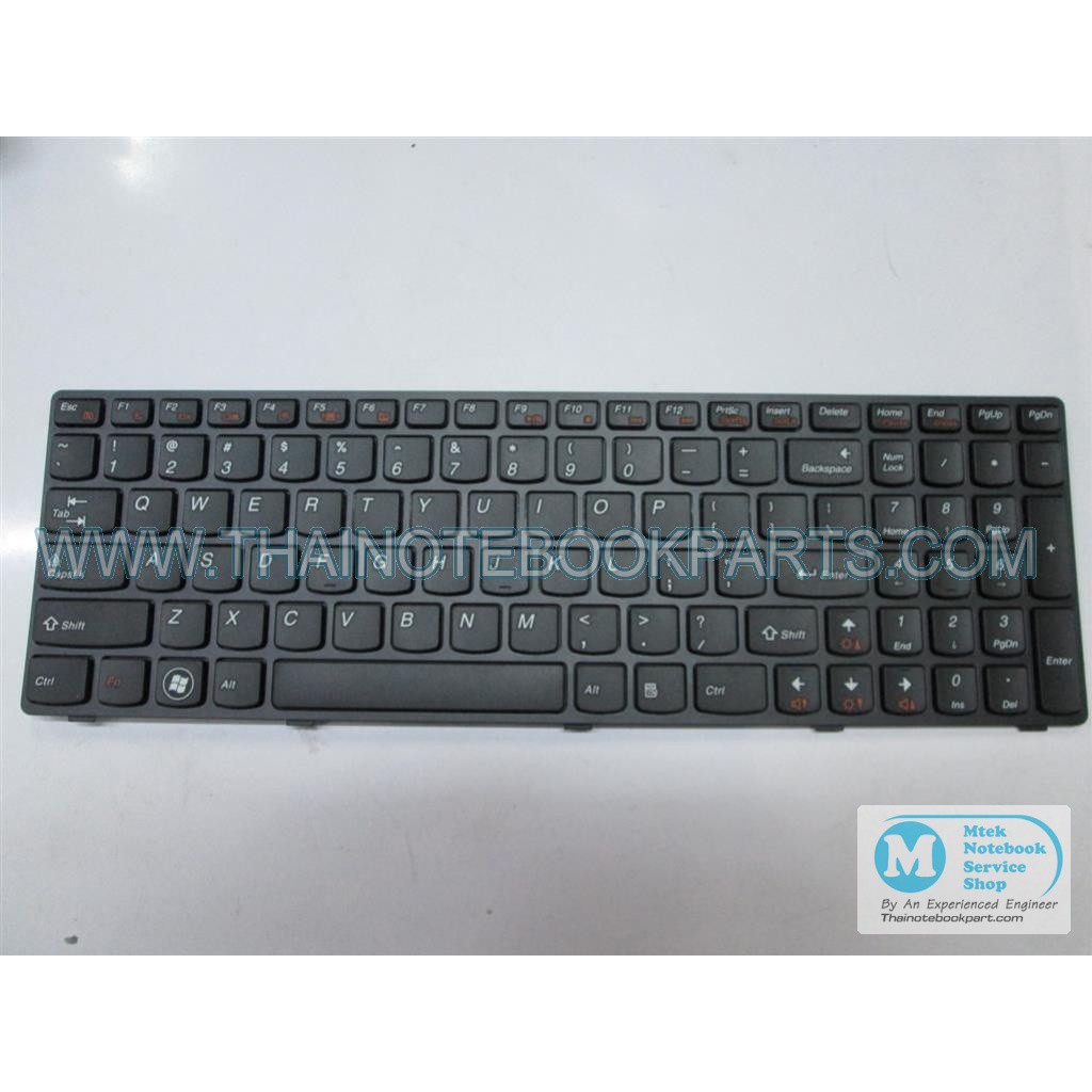คียบอร์ดโน้ตบุ๊ค Lenovo IdeaPad Z560 G570 G770 - Z560-US Notebook Keyboard (สินค้าใหม่, สีดำ, แป้นพิ