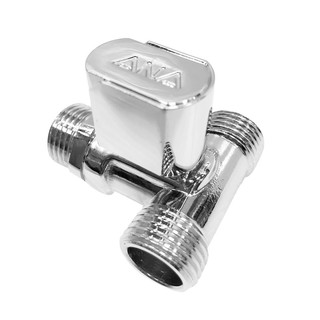 มินิบอลวาล์ว มินิบอลวาล์ว ANA MALE/MALE/MALE 1/2 นิ้ว ชุบโครเมียม วาล์วน้ำ งานระบบประปา MINI BALL VALVE ANA MALE/MALE/MA