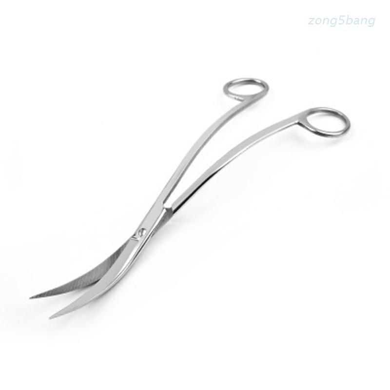 Stainless Steel Curved Scissors Aquarium Plant Tongs Curved Tools for Fish for T