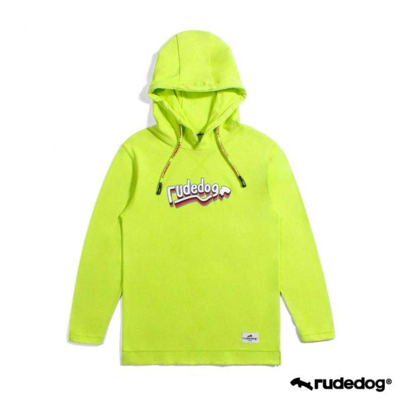 Rudedog เสื้อแขนยาวฮู้ด รุ่น Triple line สีเขียว (ราคาต่อตัว)