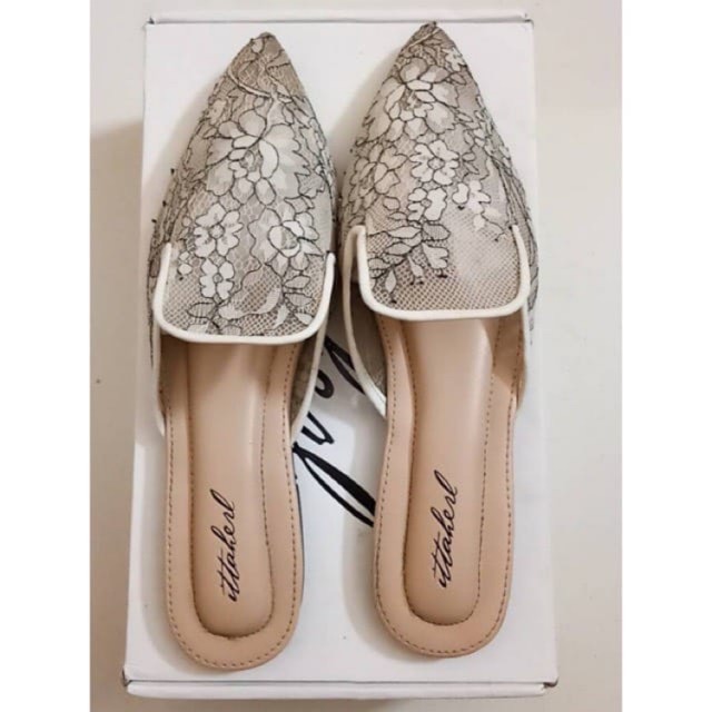 PRELOVED: Ittherl "CIELLE" Mules / Flat Shoes ไซส์ 40