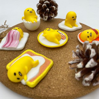 ไข่ขี้เกียจ gudetama โมเดล ฟิกเกอร์ เจ้าไข่ ไอไข่ 1 ชุด 6 ชิ้น น่ารัก 2 แบบ พร้อมส่ง