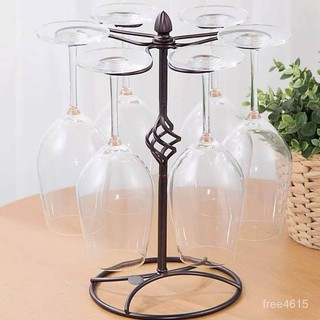 ที่แขวนแก้วไวน์ สไตล์วินเทจ สไตล์European hanging stainless steel glass high foot wine cup holder -สินค้ามีพร้อมส่ง-