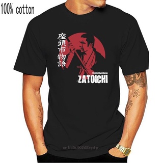 เสื้อยืดลําลอง แขนสั้น คอกลม พิมพ์ลาย Zatoichi The Blind Swordsman Shintaro Katsu Samurai สไตล์ญี่ปุ่น คลาสสิก แฟชั่นสํา