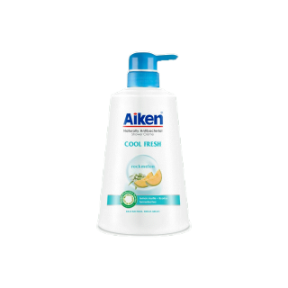 Aiken Shower Cream Cool Fresh 500ml ไอเค็น เนเชอรัลลี่ แอนตี้แบคทีเรียล ชาวเวอร์ ครีม คูล เฟรซ 500มล (ครีมอาบน้ำ)