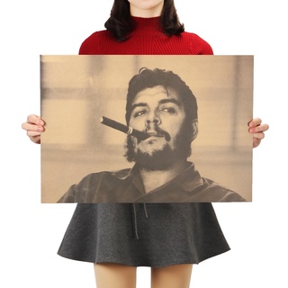 Dlkklb Che Guevara And Cigar Great สติ๊กเกอร์โปสเตอร์สําหรับติดตกแต่งผนังบ้าน B Style 51X36ซม.