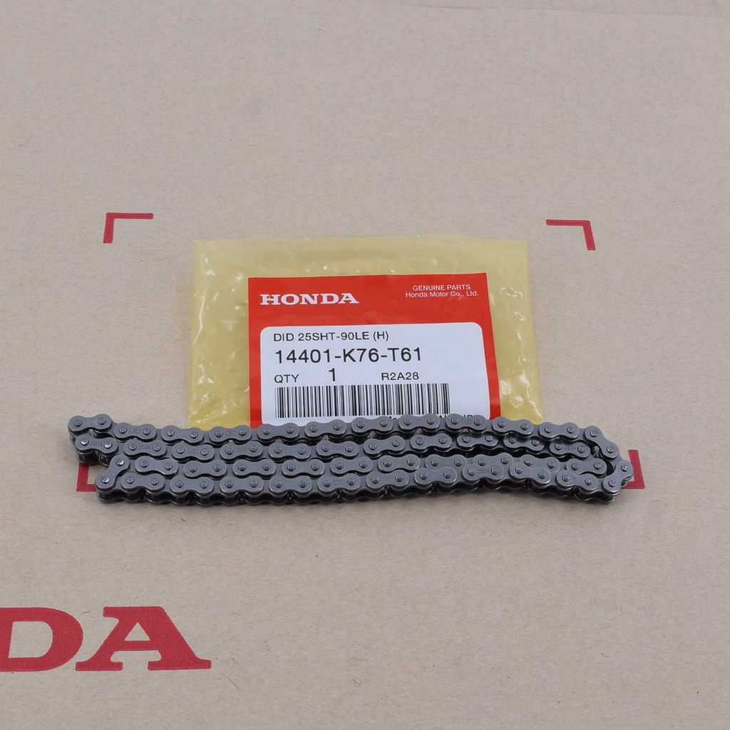 โซ่ราวลิ้น (90ข้อ) (DAIDO) เวฟ110i ปี2021+ แท้ศูนย์ ราคา/1เส้น 14401-K76-T61ใช้รัหส14401-k1m-t01