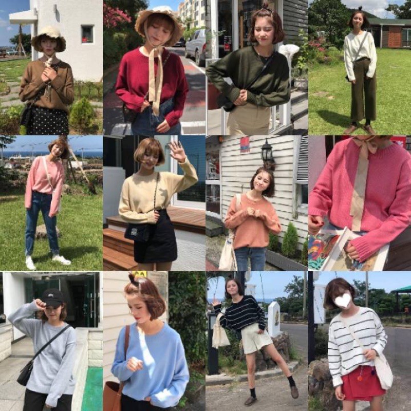 พร้อมส่งจากไทย❄️สเวตเตอร์ไหมพรมแขนยาว ป้าย Miss sumey