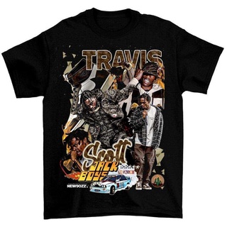 Tshirtคอลูกเรือcrew neck【COD】 เสื้อยืด พิมพ์ลาย Travis Scott Travis Scott Travis Scott Travis Scott Rapper90s Goosebumps