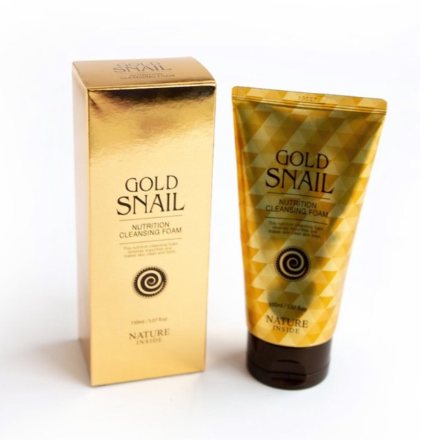 Nature Inside Gold Snail Nutrition Cleansing Foam เกาหลีผสมทองคำบริสุทธิ์
