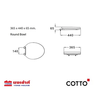 [ขายดี] COTTO ฝารองนั่งกันการกระแทก Soft Close ฝารองนั่ง รุ่น C90055(HM) เซมิอีลองเกต รุ่น C91251 ปิดนุ่มนวล ไม่กระแทก