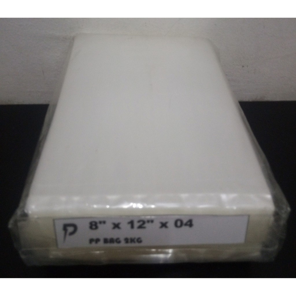 PP Packing Bag Clear / 8 x 12 นิ้ว Clear PP 04 (0.04mm) ถุงพลาสติก / ถุง PP บาง / Jenis Nipis / Pemb