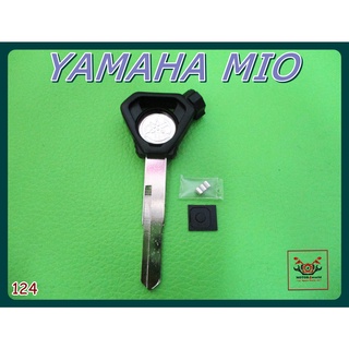 YAMAHA MIO BLANK KEY RUBBER "BLACK" with MAGNET SET // กุญแจ หัวยางยามาฮ่า แม่เหล็กใหม่ เดี่ยวขวา สินค้าคุณภาพดี