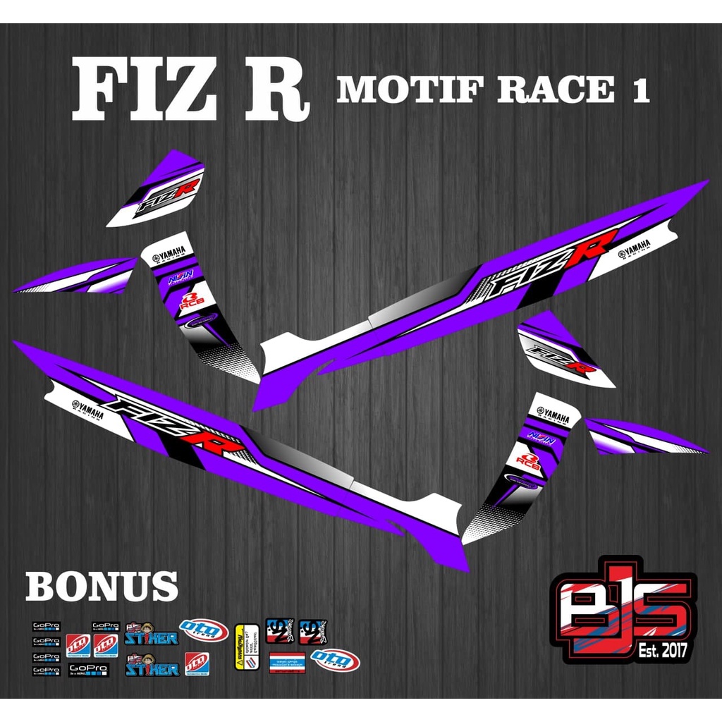 Striping fiz R f1zR f1z R - สติ๊กเกอร์รูปลอกyamaha fiz R f1zR f1z R race 1