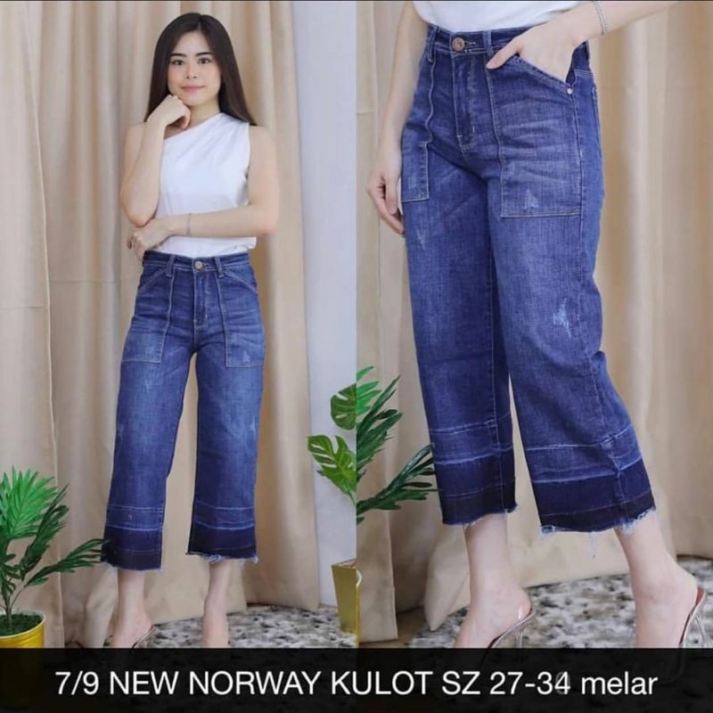 ใหม่ NORWAY CULOT JEANS 7/9